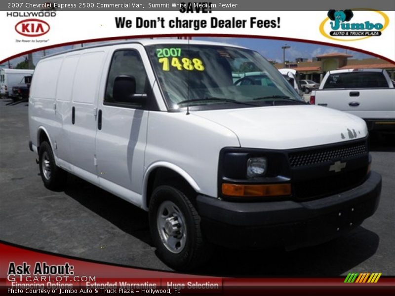 Summit White / Medium Pewter 2007 Chevrolet Express 2500 Commercial Van