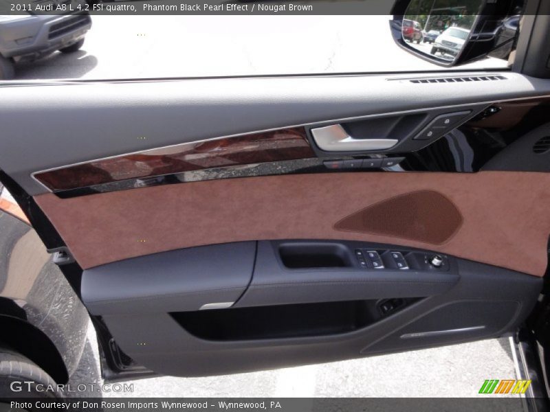 Phantom Black Pearl Effect / Nougat Brown 2011 Audi A8 L 4.2 FSI quattro