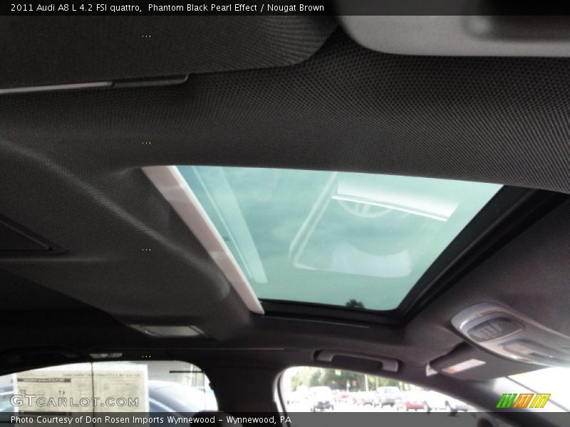 Phantom Black Pearl Effect / Nougat Brown 2011 Audi A8 L 4.2 FSI quattro