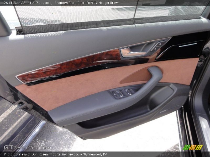 Phantom Black Pearl Effect / Nougat Brown 2011 Audi A8 L 4.2 FSI quattro