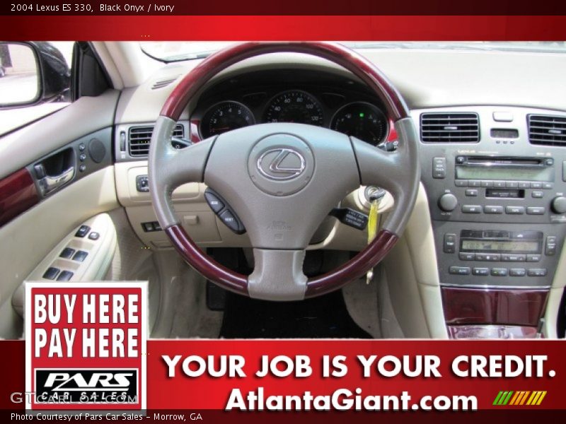 Black Onyx / Ivory 2004 Lexus ES 330