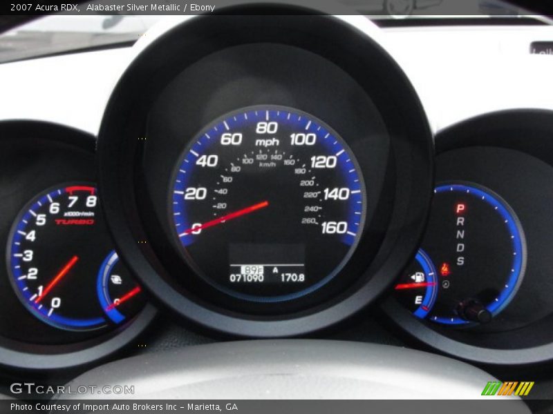 Alabaster Silver Metallic / Ebony 2007 Acura RDX
