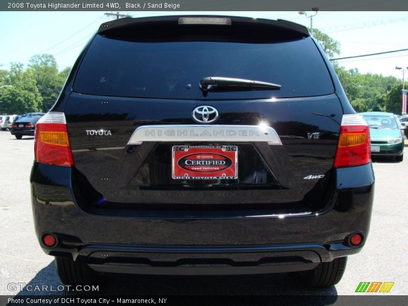 Black / Sand Beige 2008 Toyota Highlander Limited 4WD