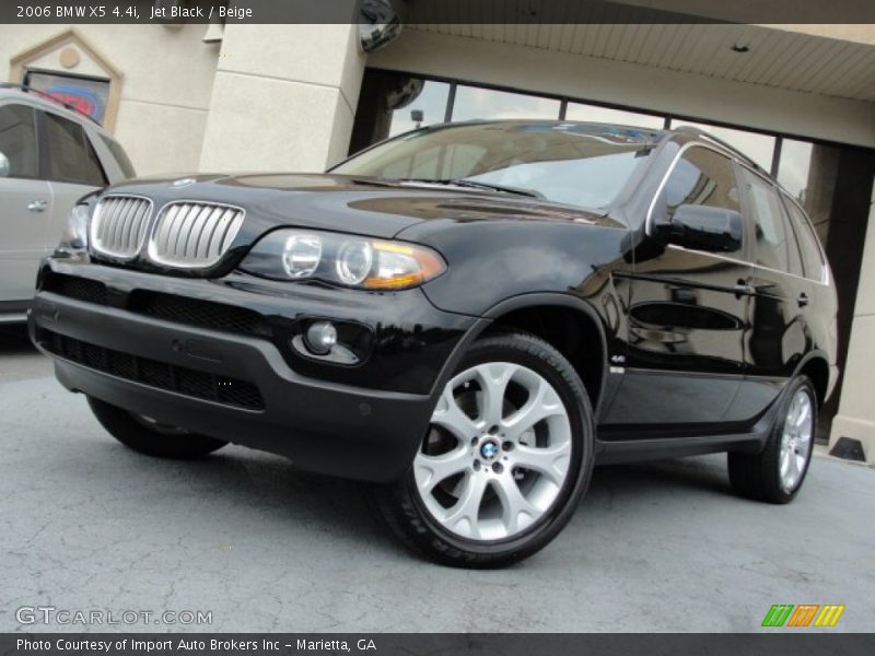 Jet Black / Beige 2006 BMW X5 4.4i