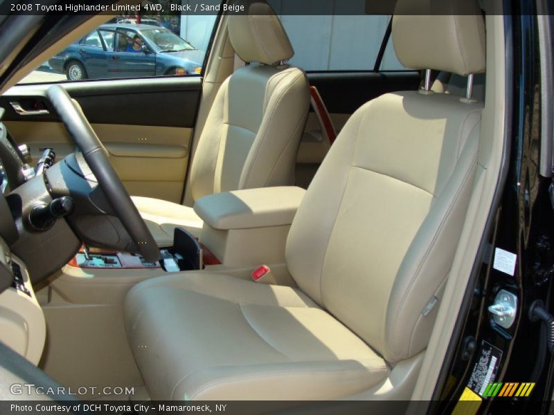 Black / Sand Beige 2008 Toyota Highlander Limited 4WD