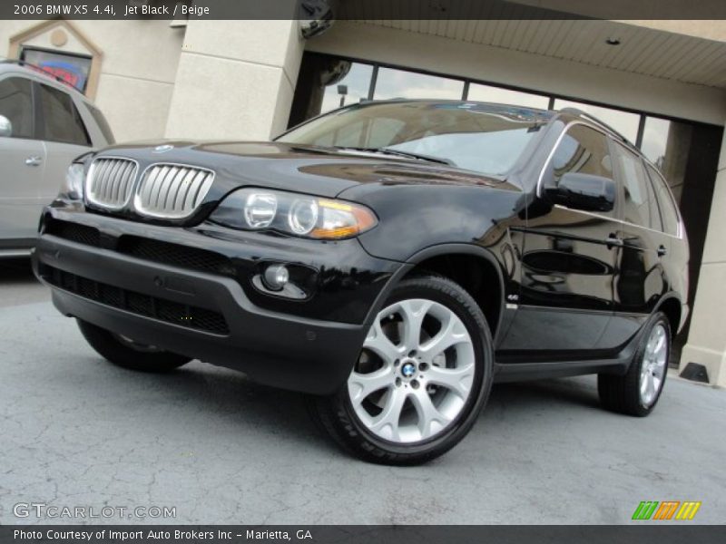 Jet Black / Beige 2006 BMW X5 4.4i