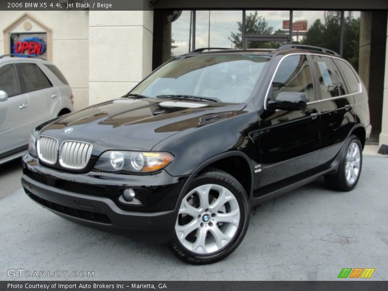 Jet Black / Beige 2006 BMW X5 4.4i