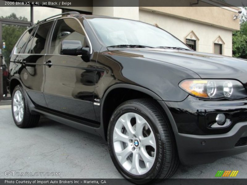 Jet Black / Beige 2006 BMW X5 4.4i