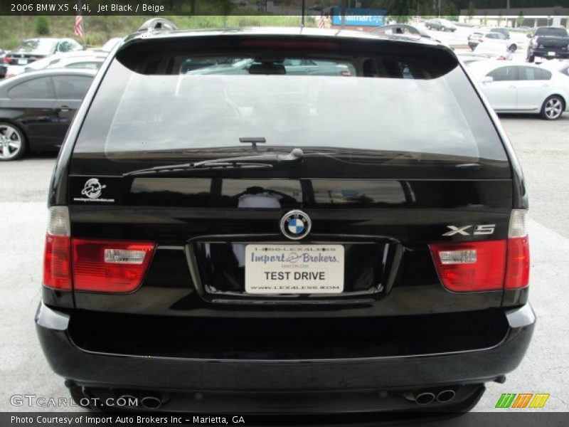 Jet Black / Beige 2006 BMW X5 4.4i