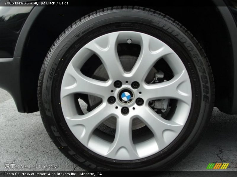 Jet Black / Beige 2006 BMW X5 4.4i