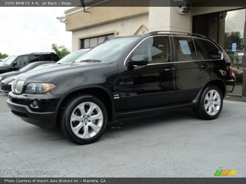 Jet Black / Beige 2006 BMW X5 4.4i