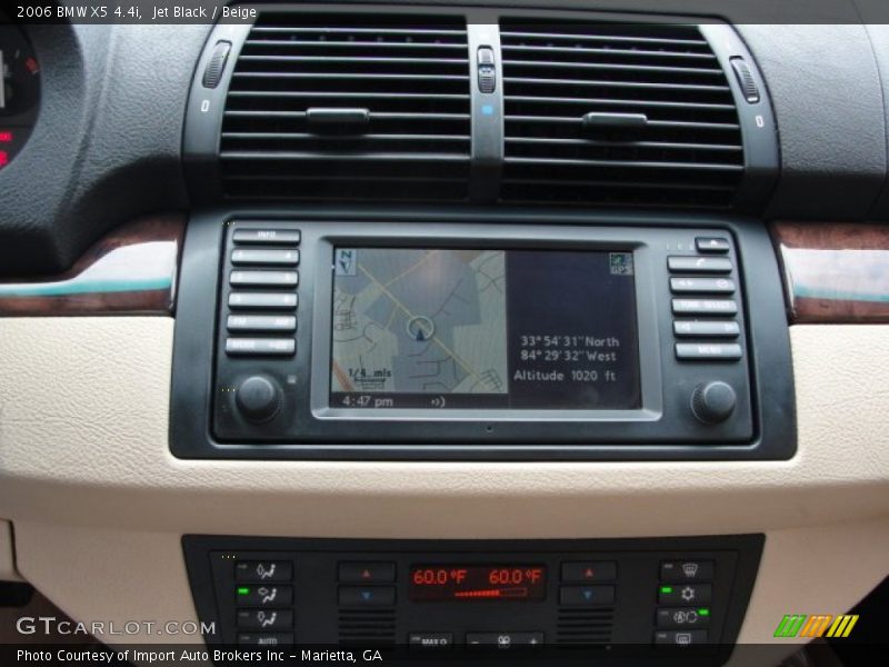 Jet Black / Beige 2006 BMW X5 4.4i