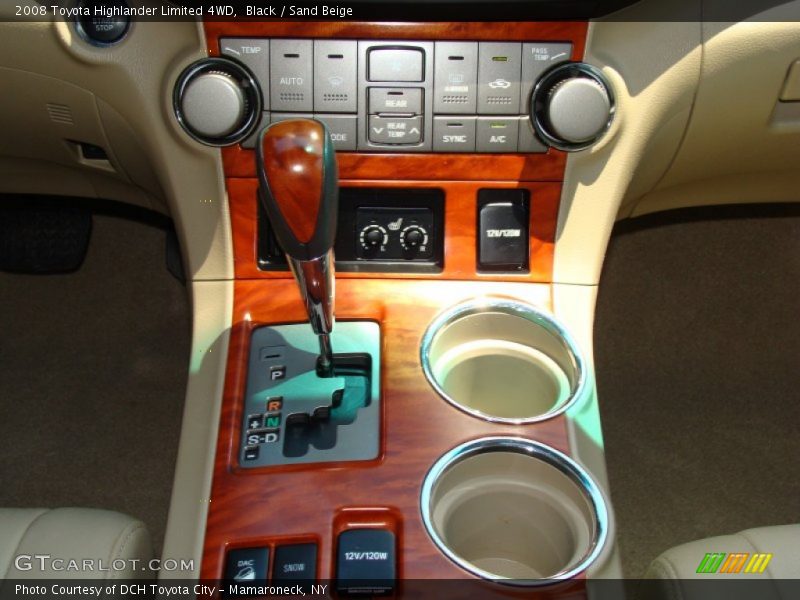 Black / Sand Beige 2008 Toyota Highlander Limited 4WD