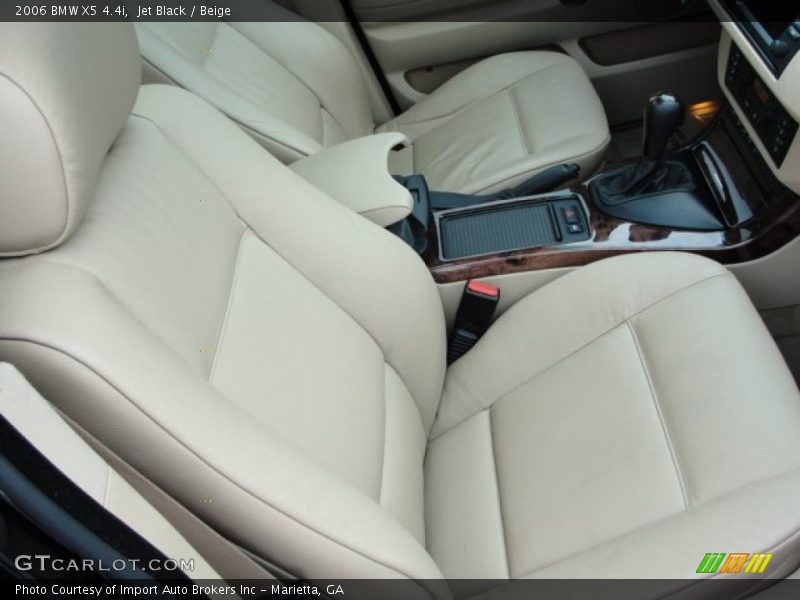 Jet Black / Beige 2006 BMW X5 4.4i