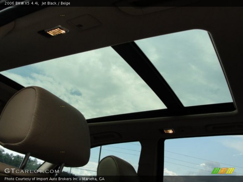 Jet Black / Beige 2006 BMW X5 4.4i