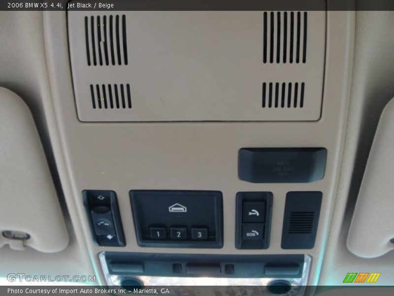 Jet Black / Beige 2006 BMW X5 4.4i