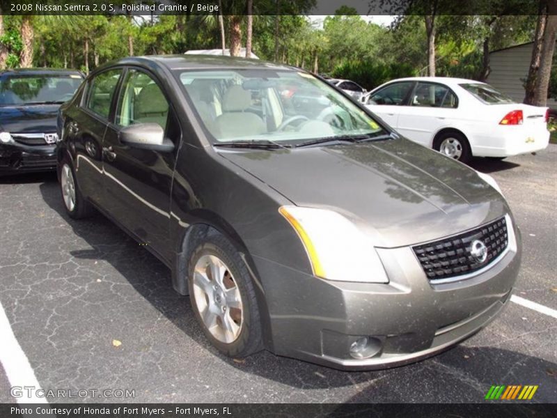 Polished Granite / Beige 2008 Nissan Sentra 2.0 S
