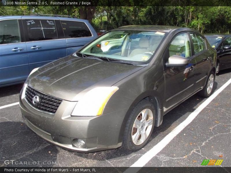 Polished Granite / Beige 2008 Nissan Sentra 2.0 S