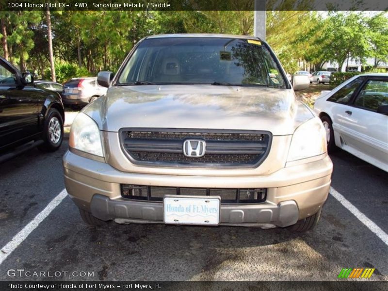 Sandstone Metallic / Saddle 2004 Honda Pilot EX-L 4WD
