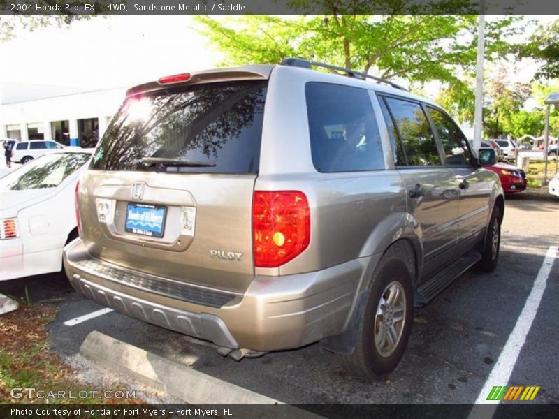 Sandstone Metallic / Saddle 2004 Honda Pilot EX-L 4WD