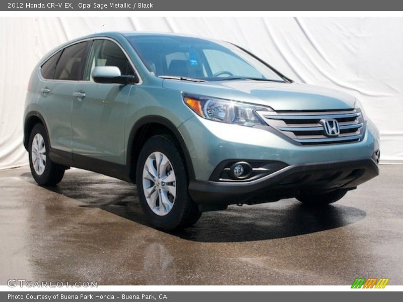 Opal Sage Metallic / Black 2012 Honda CR-V EX