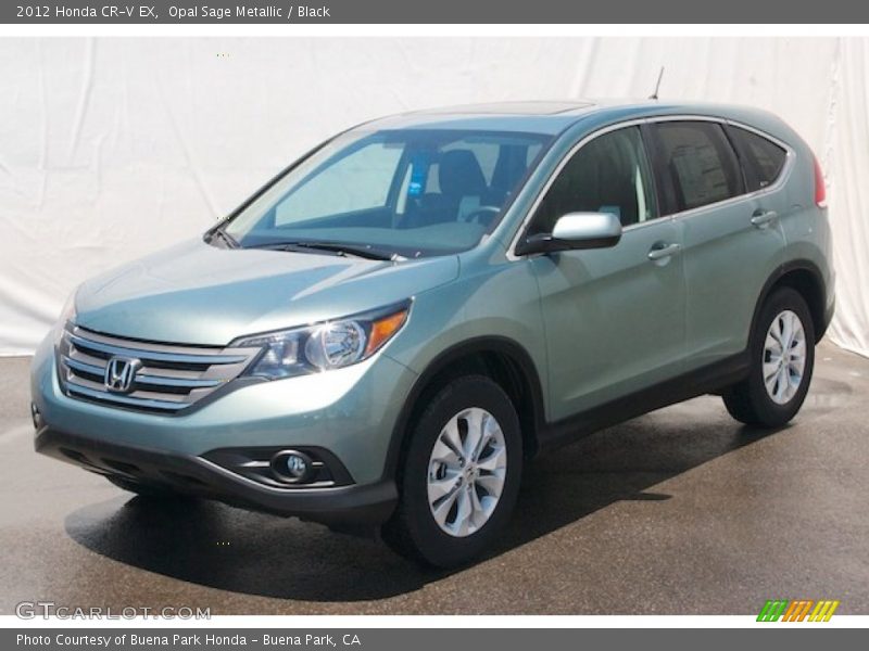 Opal Sage Metallic / Black 2012 Honda CR-V EX