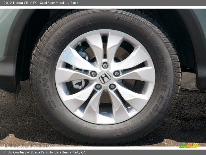 Opal Sage Metallic / Black 2012 Honda CR-V EX