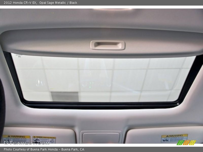 Opal Sage Metallic / Black 2012 Honda CR-V EX