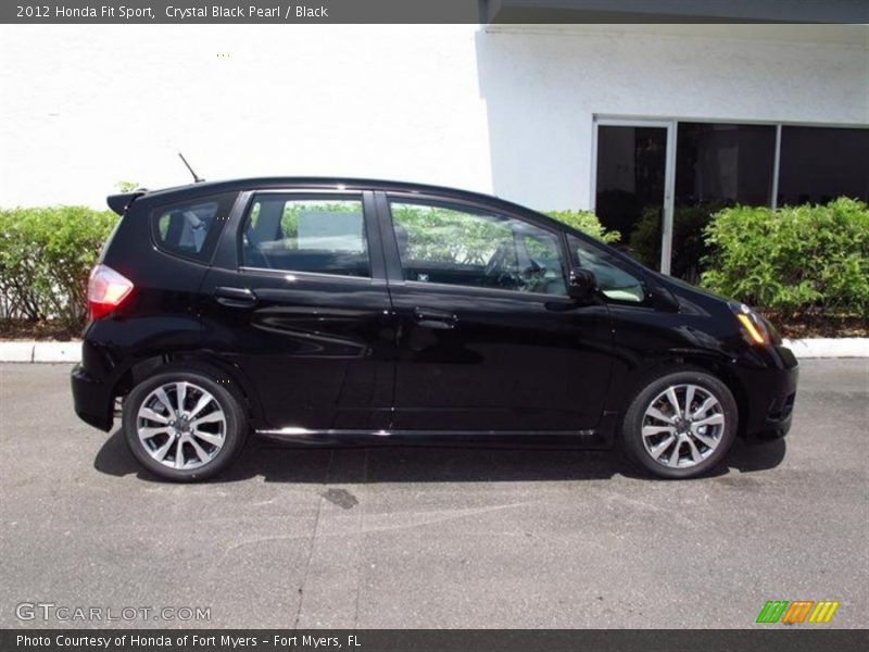 Crystal Black Pearl / Black 2012 Honda Fit Sport