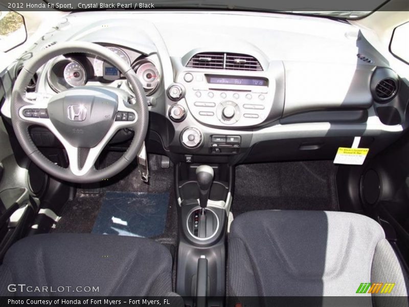 Crystal Black Pearl / Black 2012 Honda Fit Sport