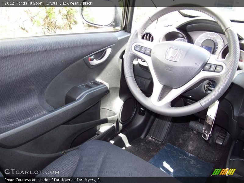Crystal Black Pearl / Black 2012 Honda Fit Sport