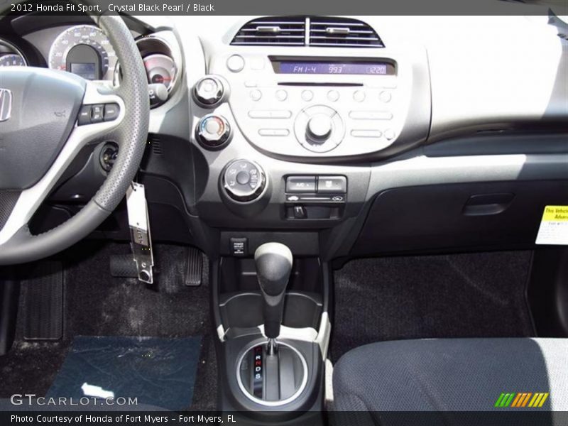 Crystal Black Pearl / Black 2012 Honda Fit Sport