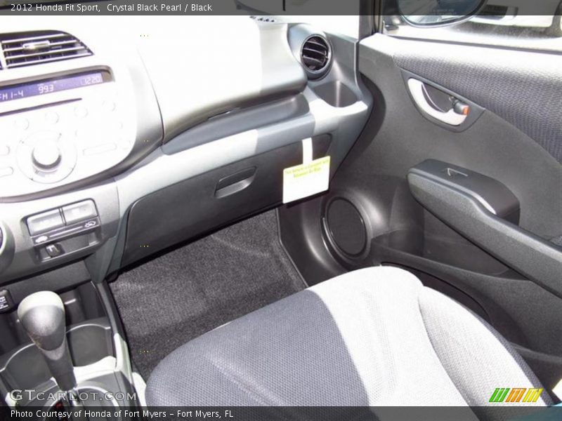 Crystal Black Pearl / Black 2012 Honda Fit Sport