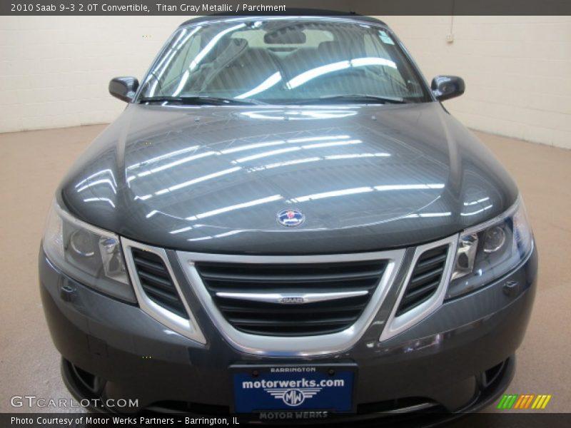 Titan Gray Metallic / Parchment 2010 Saab 9-3 2.0T Convertible