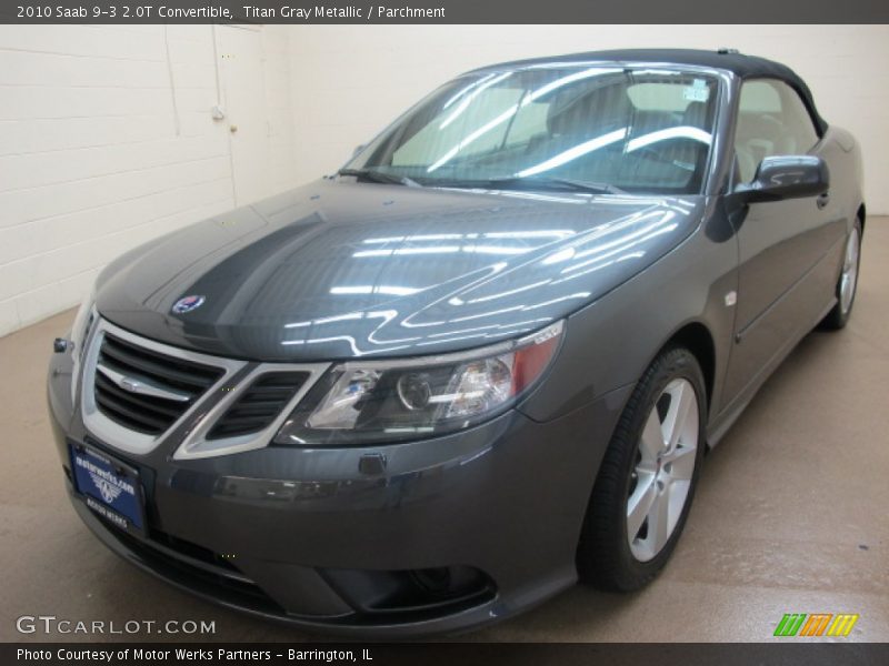 Titan Gray Metallic / Parchment 2010 Saab 9-3 2.0T Convertible