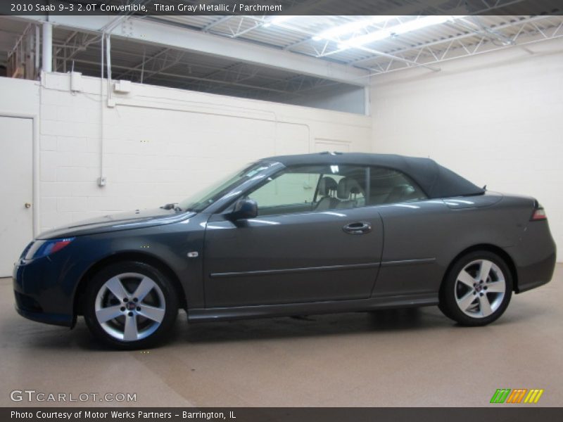 Titan Gray Metallic / Parchment 2010 Saab 9-3 2.0T Convertible