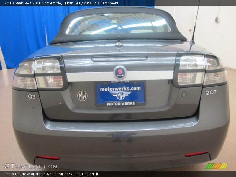 Titan Gray Metallic / Parchment 2010 Saab 9-3 2.0T Convertible