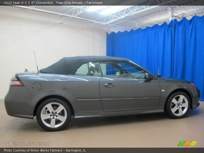Titan Gray Metallic / Parchment 2010 Saab 9-3 2.0T Convertible