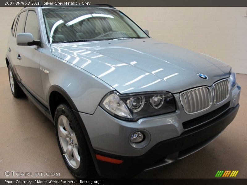 Silver Grey Metallic / Grey 2007 BMW X3 3.0si