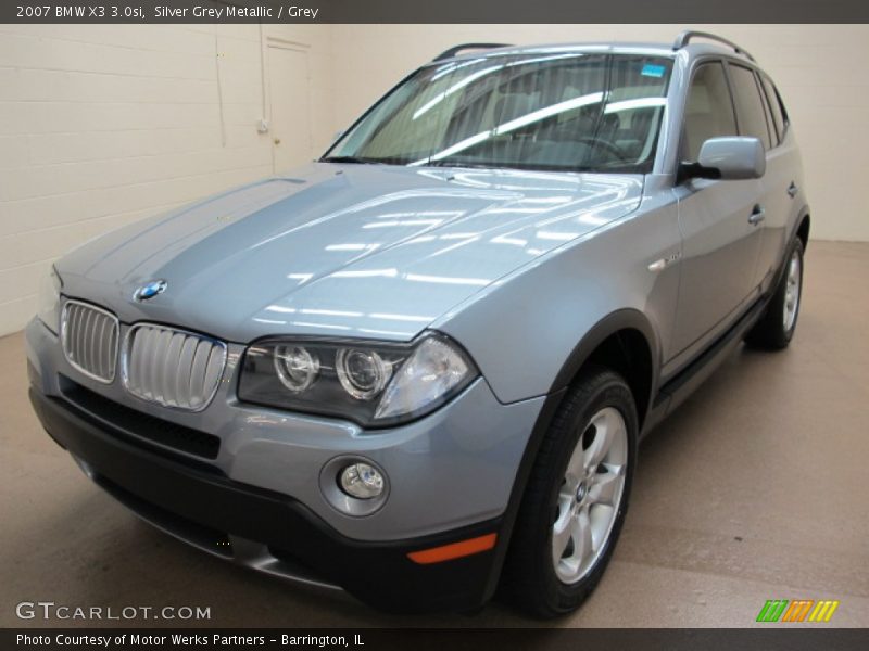 Silver Grey Metallic / Grey 2007 BMW X3 3.0si