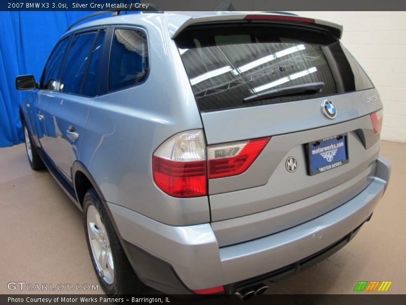 Silver Grey Metallic / Grey 2007 BMW X3 3.0si