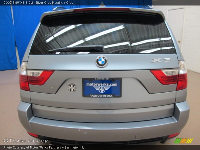 Silver Grey Metallic / Grey 2007 BMW X3 3.0si