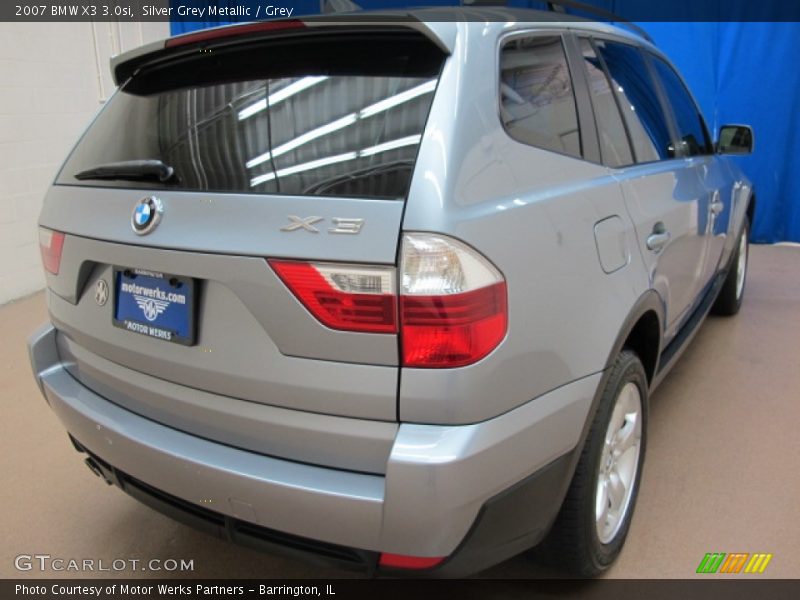 Silver Grey Metallic / Grey 2007 BMW X3 3.0si