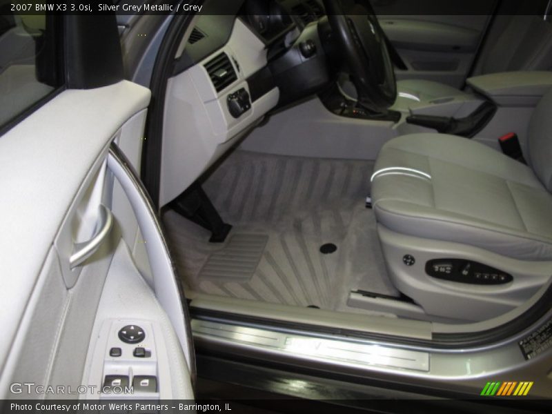Silver Grey Metallic / Grey 2007 BMW X3 3.0si