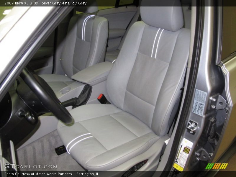 Silver Grey Metallic / Grey 2007 BMW X3 3.0si