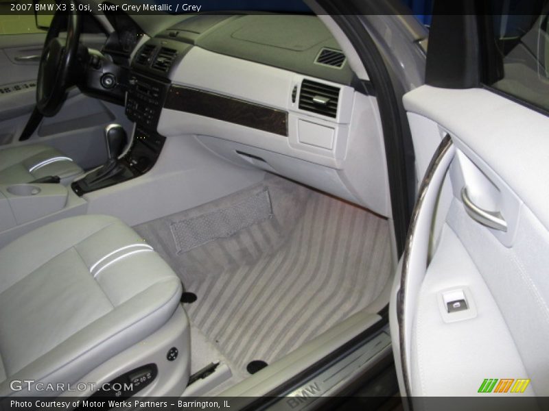Silver Grey Metallic / Grey 2007 BMW X3 3.0si