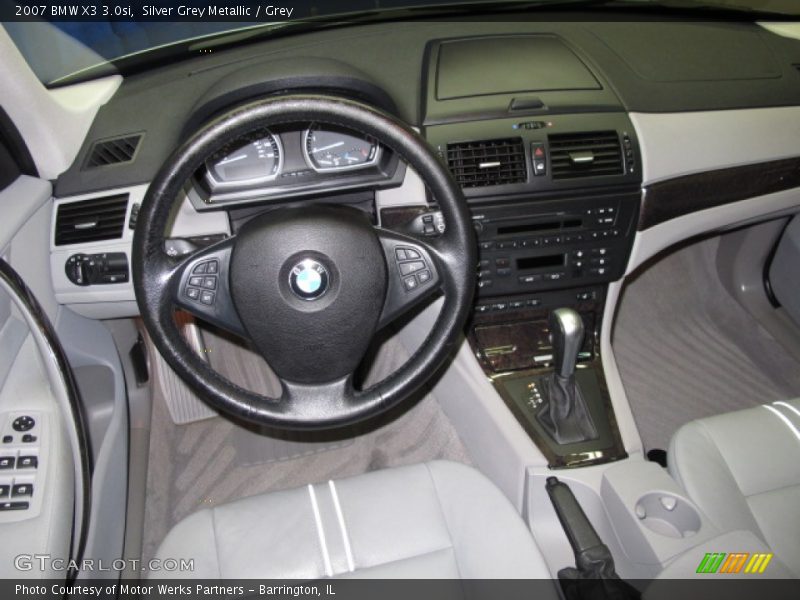 Silver Grey Metallic / Grey 2007 BMW X3 3.0si