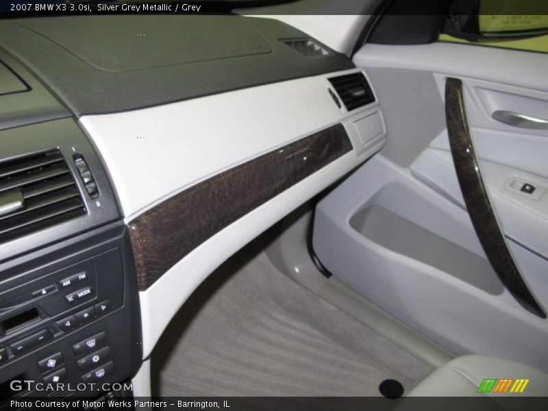 Silver Grey Metallic / Grey 2007 BMW X3 3.0si