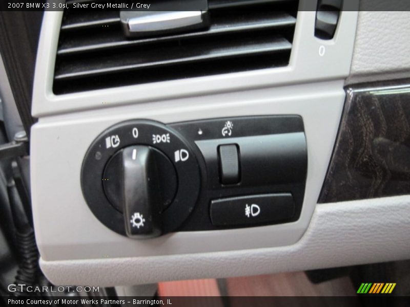 Silver Grey Metallic / Grey 2007 BMW X3 3.0si
