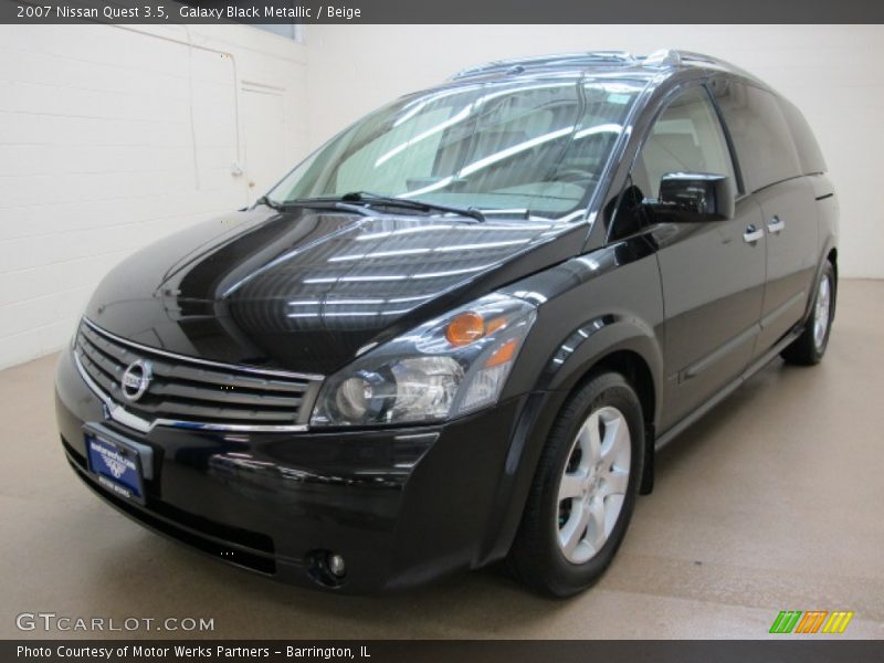 Galaxy Black Metallic / Beige 2007 Nissan Quest 3.5